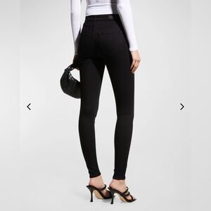 AG The Farrah high rise skinny crop true black nwot $205 size 26 4